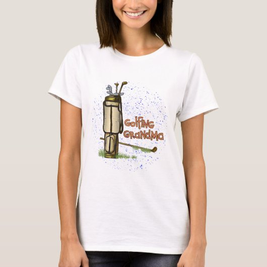ゴルフ好きな祖母Tシャツ Tシャツ (正面)