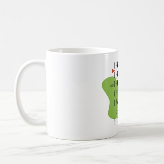 ゴルフ好きのおもしろマグカップ コーヒーマグカップ (左)