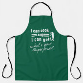 ゴルフ好きのためのエプロン I Can Cook Golf Apron - 面白い パーソナライズ エプロン (正面)