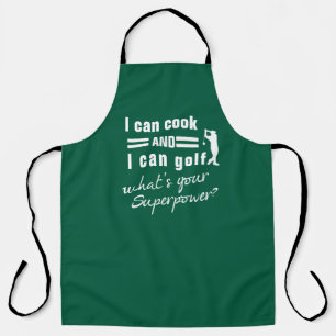 ゴルフ好きのためのエプロン I Can Cook Golf Apron - 面白い パーソナライズ エプロン