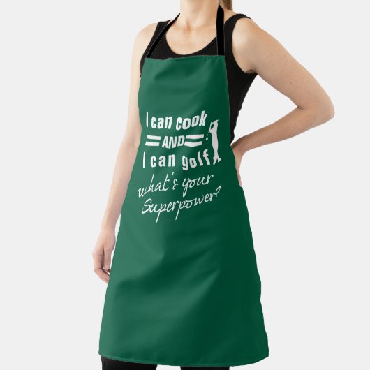 ゴルフ好きのためのエプロン I Can Cook Golf Apron - 面白い パーソナライズ エプロン (インサイチュ)