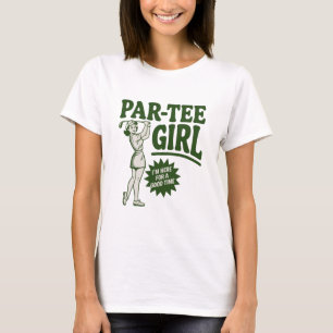 ゴルフ好きのための可愛いゴルファーのパロディTシャツ Tシャツ