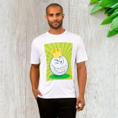 ゴルフ好きのための面白いゴルフボールデザイン Tシャツ