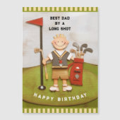 ゴルフ好きのパパへの誕生日カード (正面)