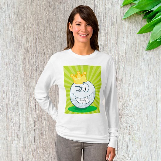 ゴルフ好きの王様 ゴルフボール Tシャツ