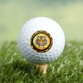 ゴルフ好きへの贈り物に激しい虎のスポーツデザイン ゴルフボール (インサイチュ 木)