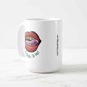 ゴルフ好きパパの冗談「バーディを獲るために俺にゴマすってくれ」ドクロ コーヒーマグカップ