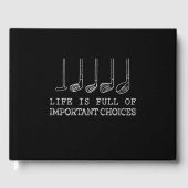 ゴルフ好き |人生は重要な選択でいっぱいだ ゲストブック (正面)