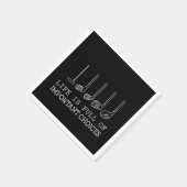 ゴルフ好き |人生は重要な選択でいっぱいだ スタンダードカクテルナプキン (角)