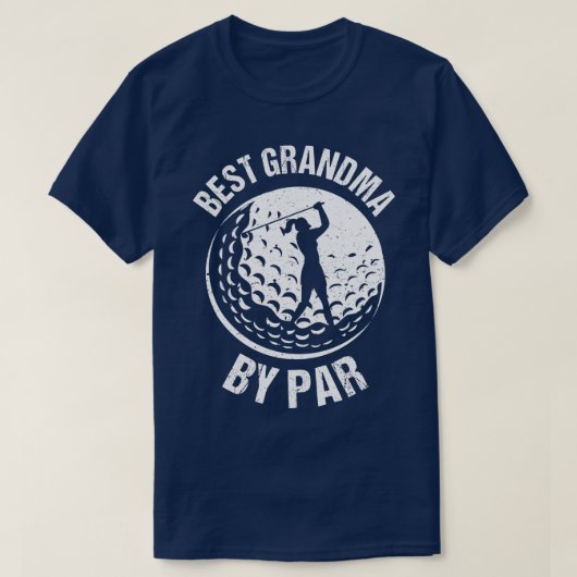 ゴルフ好最高のきおばあちゃんパーI Tシャツ (デザイン正面)