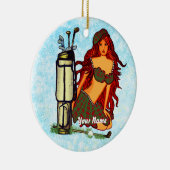 ゴルフ妖精ゴルフ セラミックオーナメント (右)