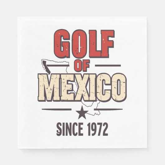 ゴルフ妻ソーシャルクラブフラワー スタンダードランチョンナプキン (正面)