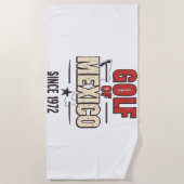 ゴルフ妻ソーシャルクラブフラワー ビーチタオル (正面)