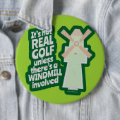 ゴルフ実在は風車を持っている 缶バッジ (インサイチュ)