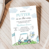 ゴルフ小さなパターのベビーシャワー 招待状