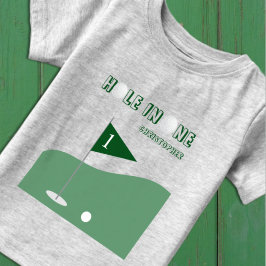 ゴルフ少年1歳の誕生日 ベビーTシャツ