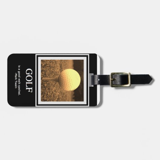 ゴルフ引用文の荷物のラベル ラゲッジタグ (正面横)