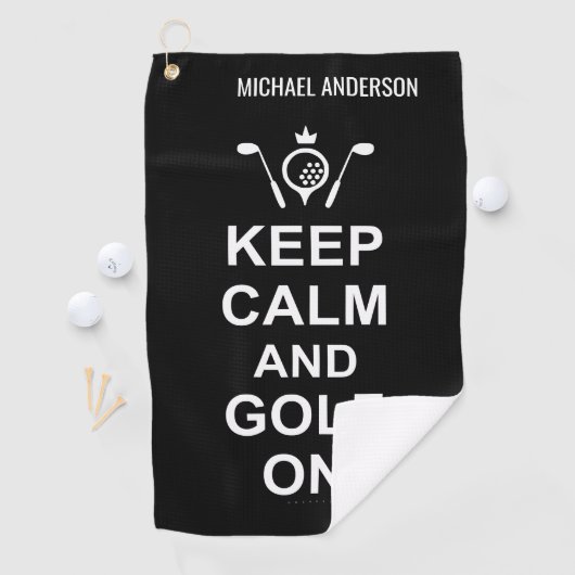 ゴルフ引用文保コルムアンドゴルフオンカスタムゴルファー ゴルフタオル (インサイチュ)