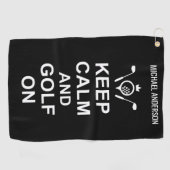 ゴルフ引用文保コルムアンドゴルフオンカスタムゴルファー ゴルフタオル (横)