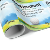 ゴルフ引退ゴルフコースゴルファー ラッピングペーパー (ロールコーナー)