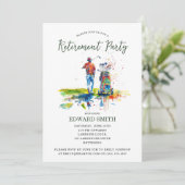 ゴルフ引退パーティーのご案内 招待状 (スタンド正面)