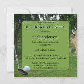 ゴルフ引退パーティー招待状 招待状 (裏面)