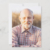 ゴルフ引退パーティー パーティー フォト 招待状 (裏面)