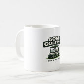 ゴルフ引退 ゴルフ三昧 コーヒーマグカップ (正面左)