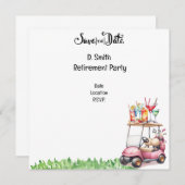 ゴルフ引退　女性ゴルファー セーブザデート (正面/裏面)