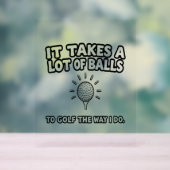 ゴルフ恋人Tシャツデザイン アクリルサイン (ニュートラル)