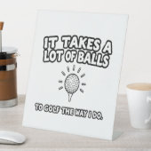 ゴルフ恋人Tシャツデザイン 台座サイン (インサイチュ)