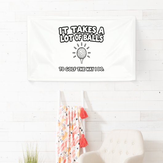 ゴルフ恋人Tシャツデザイン 横断幕 (インサイチュ)