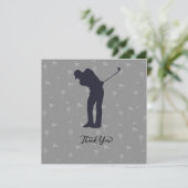 ゴルフ悔やみや弔慰ありがとうゴルファー サンキューカード (スタンド正面)