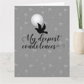 ゴルフ悔やみや弔慰の皆様のお悔やみ カード (正面)