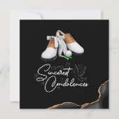 ゴルフ悔やみや弔慰の皆様のお悔やみ カード (正面)