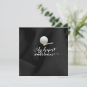 ゴルフ悔やみや弔慰の皆様のお悔やみ カード (スタンド正面)