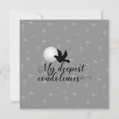 ゴルフ悔やみや弔慰の皆様のお悔やみ カード (正面)