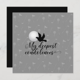 ゴルフ悔やみや弔慰の皆様のお悔やみ カード