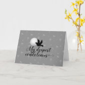 ゴルフ悔やみや弔慰の皆様のお悔やみ カード (黄色い花)