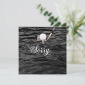 ゴルフ悔やみや弔慰は車の紛失を残念に思う カード (スタンド正面)