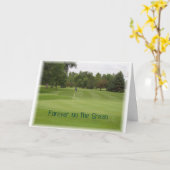 ゴルフ悔やみや弔慰 カード (黄色い花)