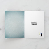 ゴルフ愛の男 – ゴルファーテーマのための男の誕生日 カード (内部)