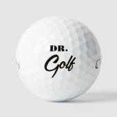ゴルフ愛好家のための面白いデザイン Dr. Golf ゴルフボール (正面)