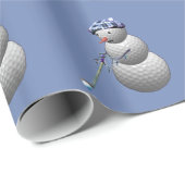 ゴルフ愛好家のクリスマス ラッピングペーパー (ロールコーナー)