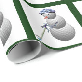 ゴルフ愛好家のクリスマス ラッピングペーパー (ロールコーナー)