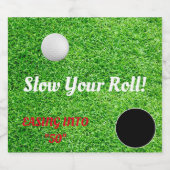 ゴルフ愛好家のスローダウンお祝いパーティー ビールラベル (シングルラベル)