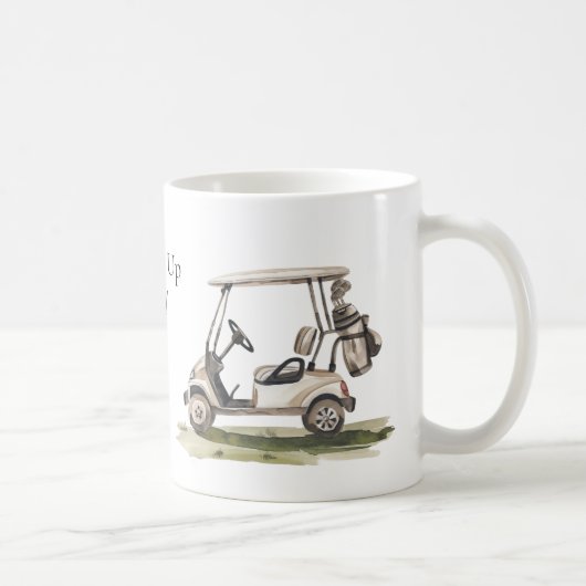 ゴルフ愛好家のパターアップ コーヒーマグカップ (右)