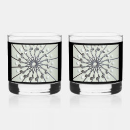 ゴルフ愛好家のプリントされた岩ガラス ウイスキーグラス