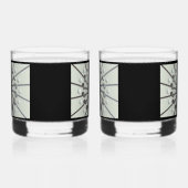 ゴルフ愛好家のプリントされた岩ガラス ウイスキーグラス (右)