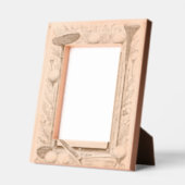 ゴルフ愛好家の木材 レーザー彫刻フレーム (左)